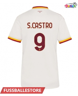 Günstige AS Roma Santiago Castro #9 Auswärtstrikot Damen 2026-27 Kurzarm